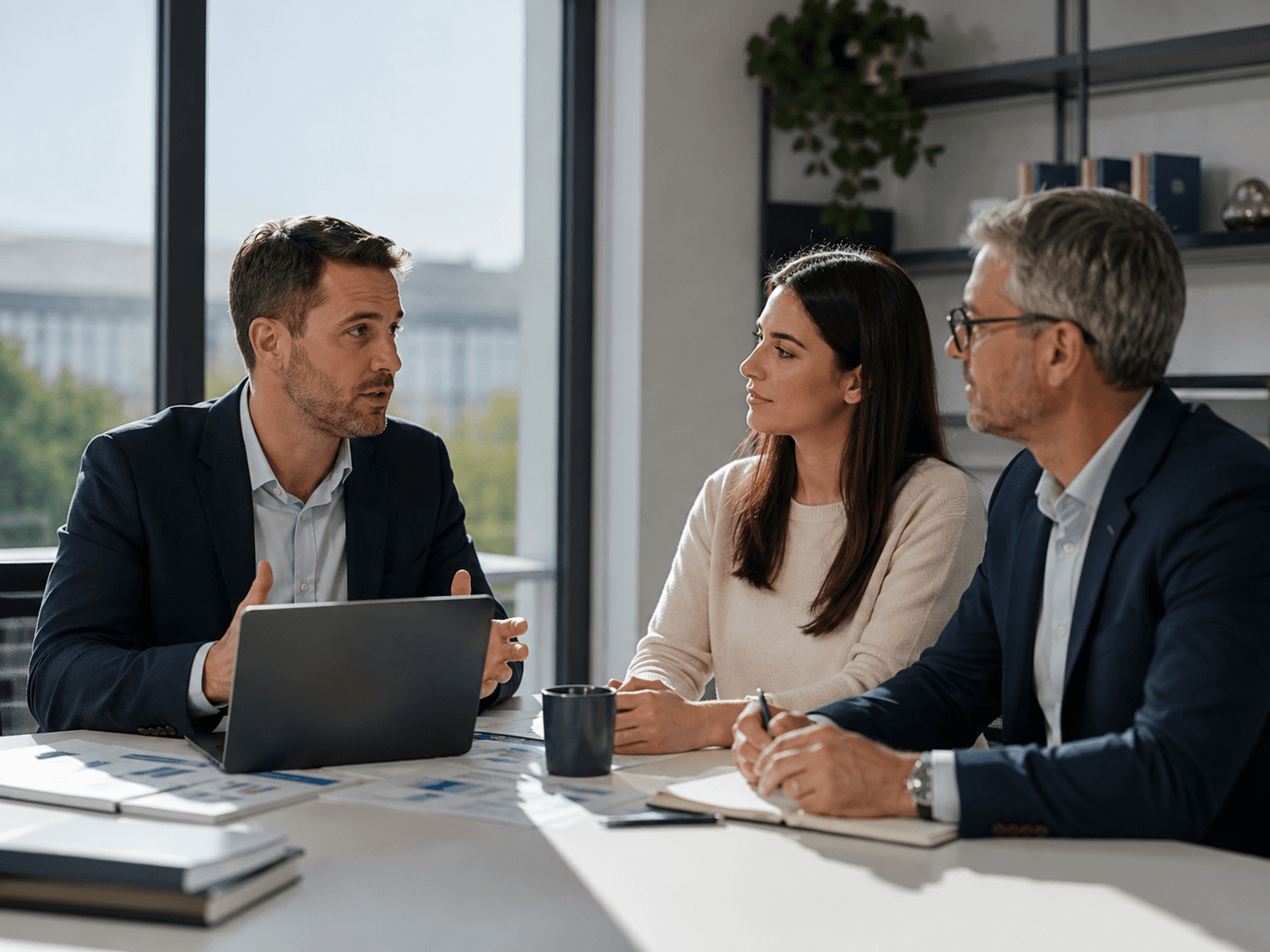 Lumeric team in discussion