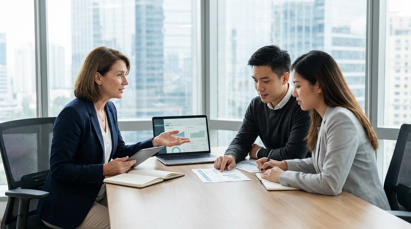 Lumeric advisors working with clients