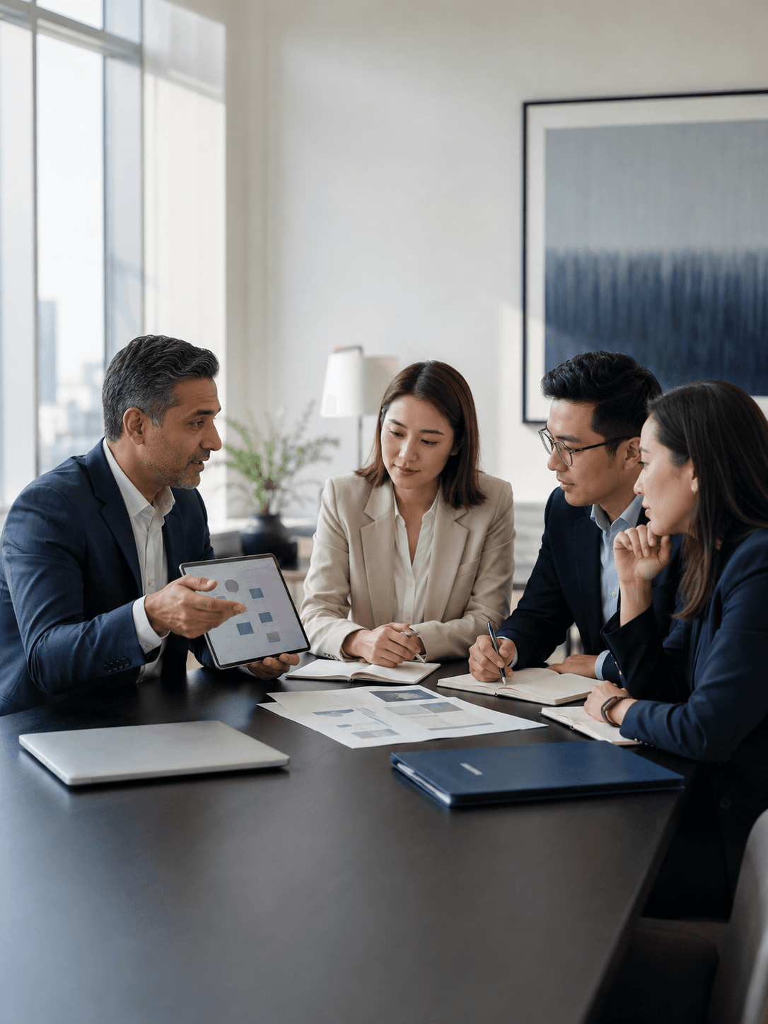 Lumeric team collaborating